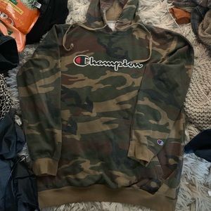 CAMO CHAMPION HOODIE